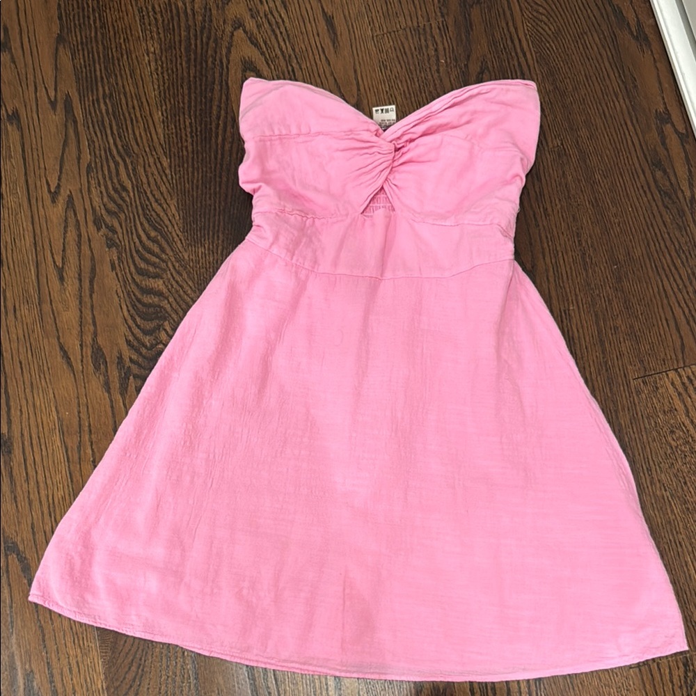Blanco by Nature Pink Strapless Dress
